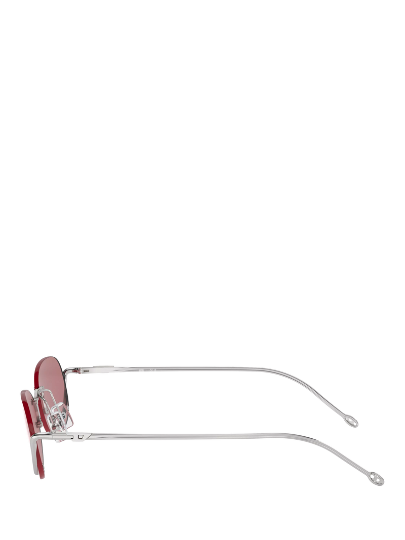 Diesel oval sunglasses with polyamide frame in pink (British brand)