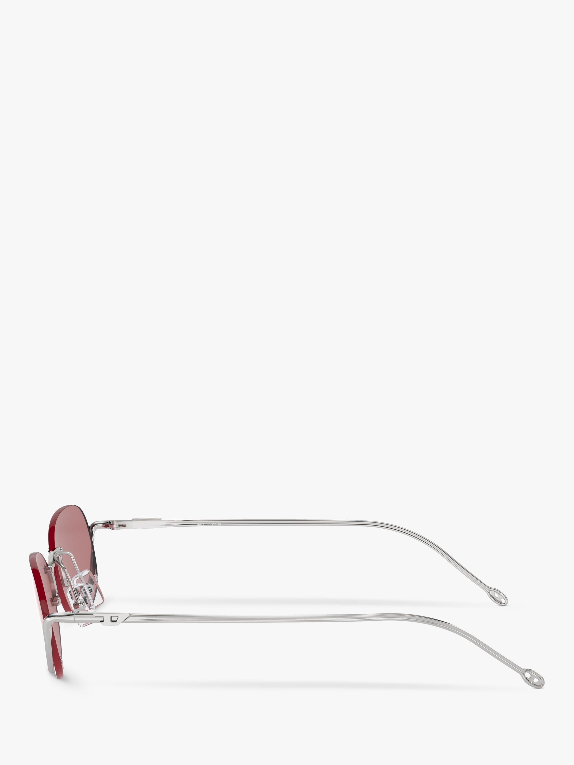 Diesel oval sunglasses with polyamide frame in pink (British brand)