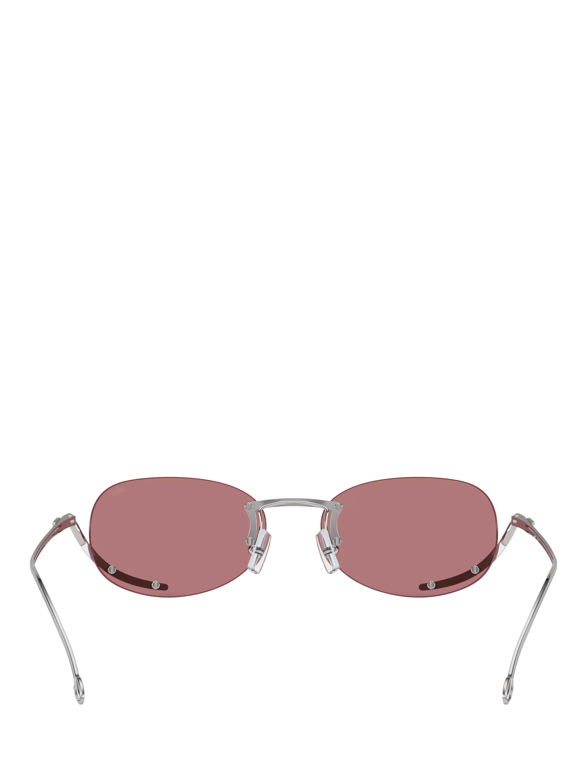 Diesel oval sunglasses with polyamide frame in pink (British brand)