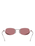 Diesel oval sunglasses with polyamide frame in pink (British brand)