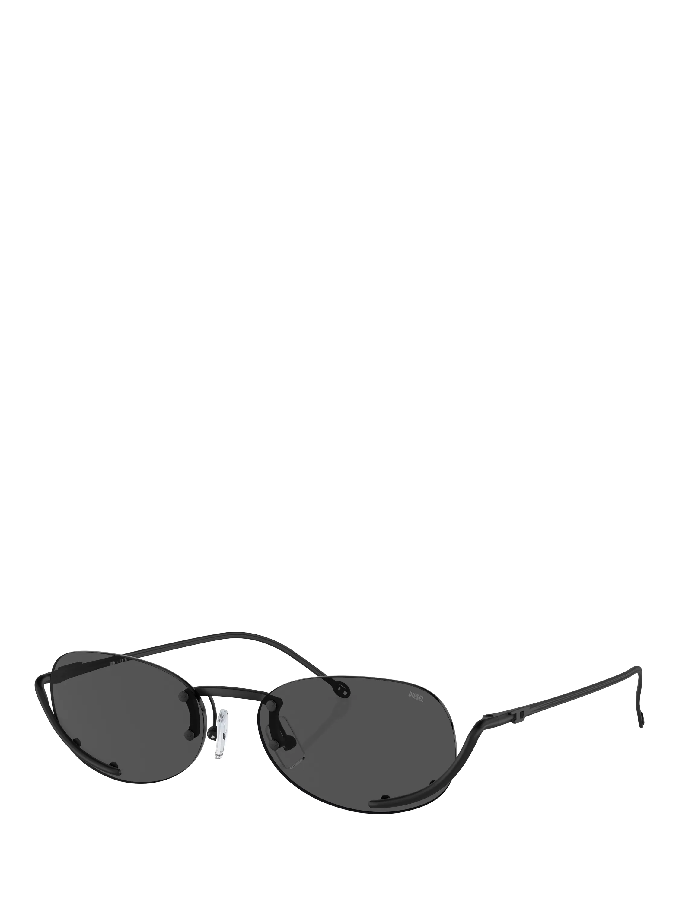 Diesel oval sunglasses black with metal frame - British product