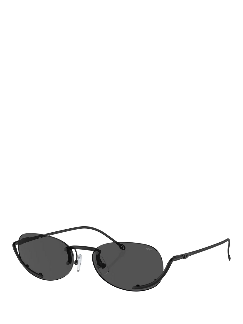 Diesel oval sunglasses black with metal frame - British product