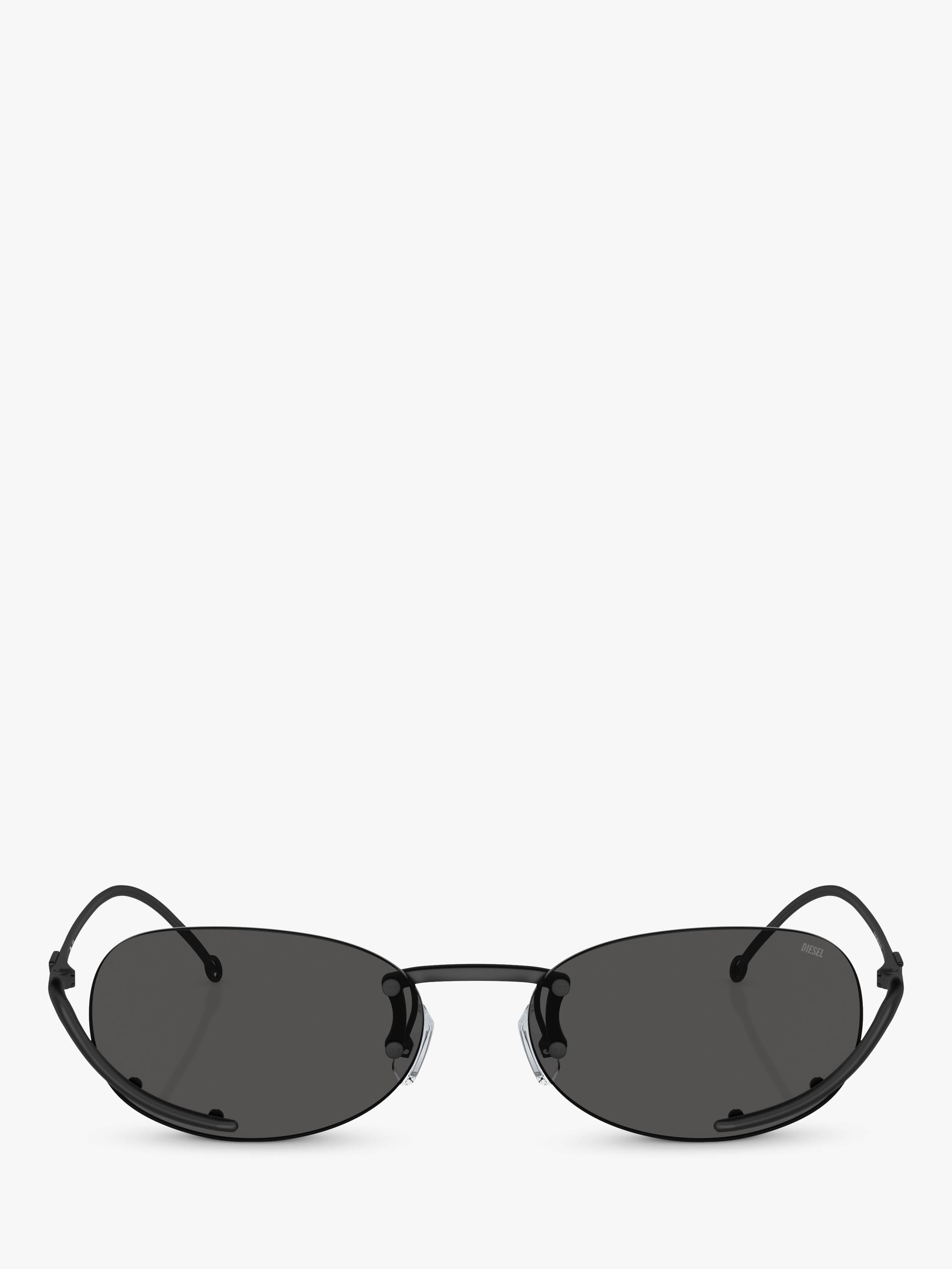Diesel oval sunglasses black with metal frame - British product