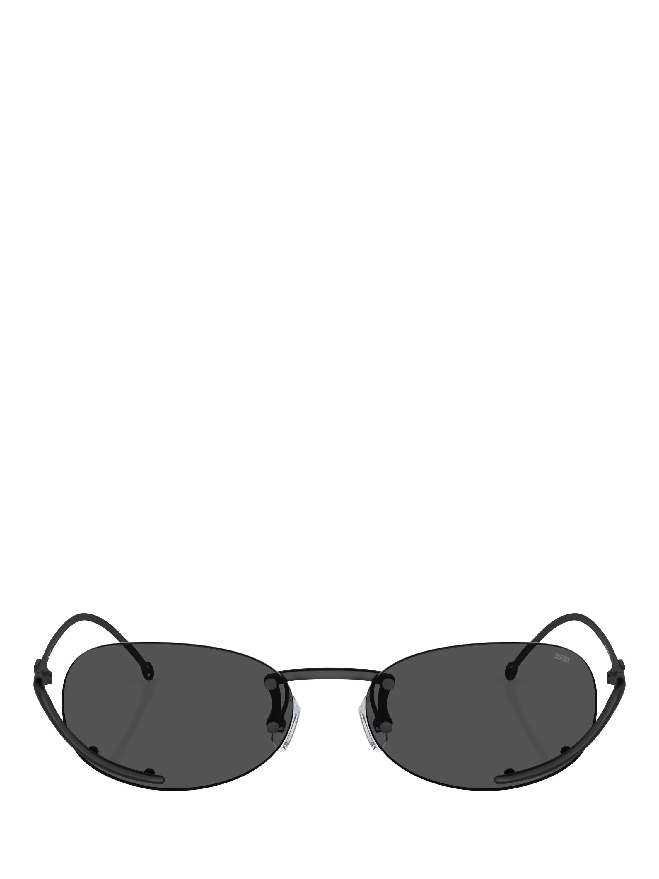 Diesel oval sunglasses black with metal frame - British product