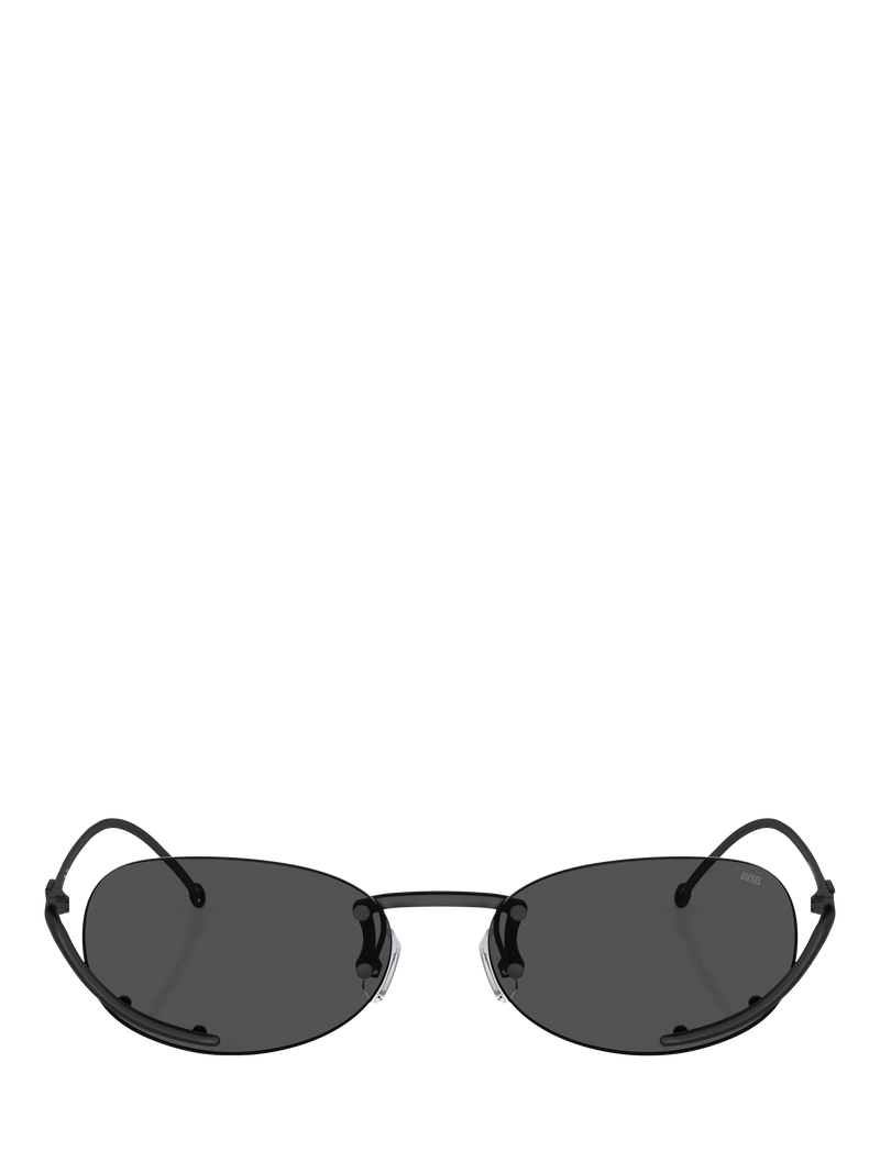 Diesel oval sunglasses black with metal frame - British product
