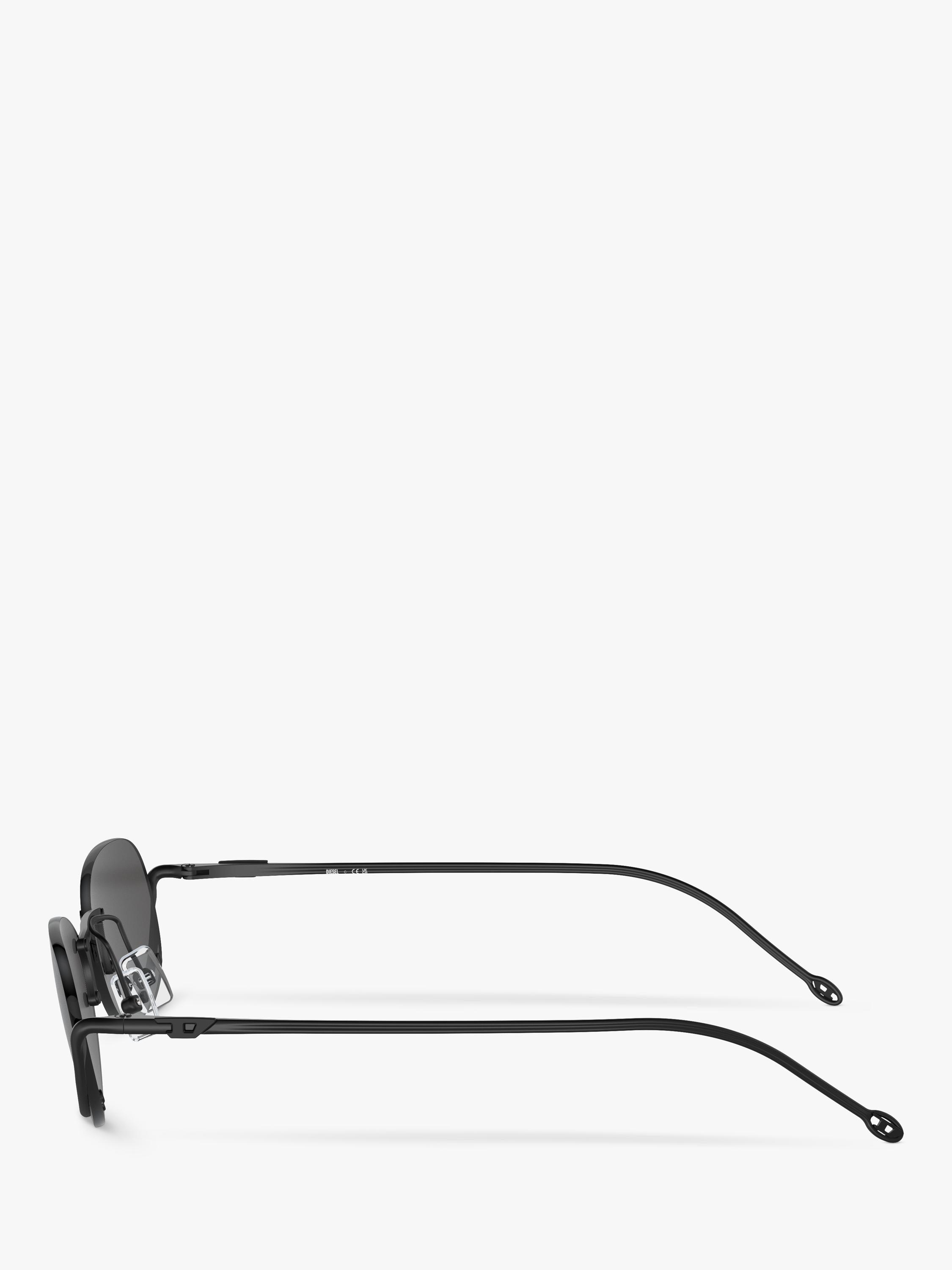 Diesel oval sunglasses black with metal frame - British product
