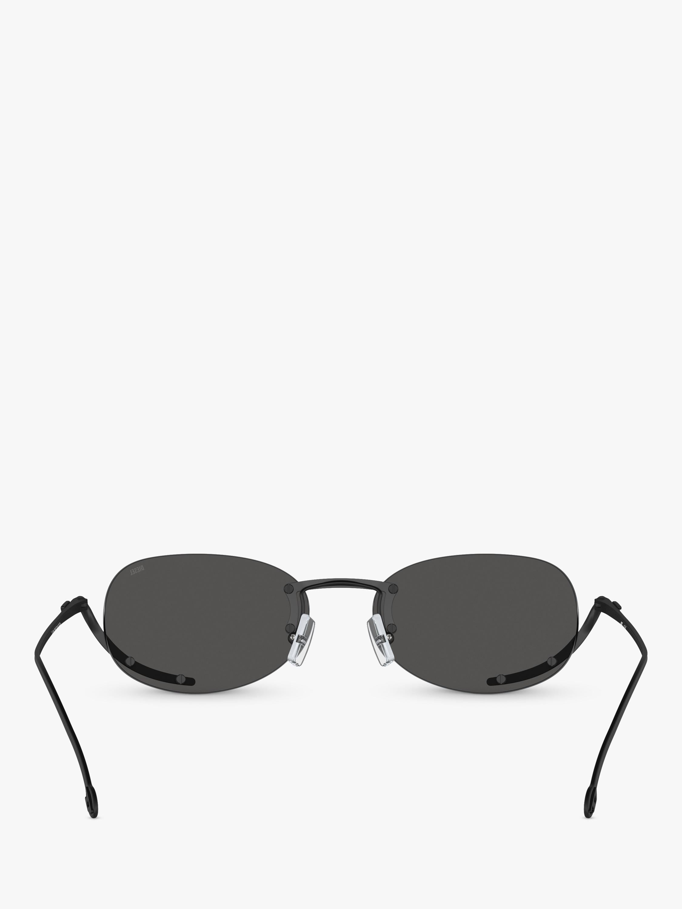 Diesel oval sunglasses black with metal frame - British product