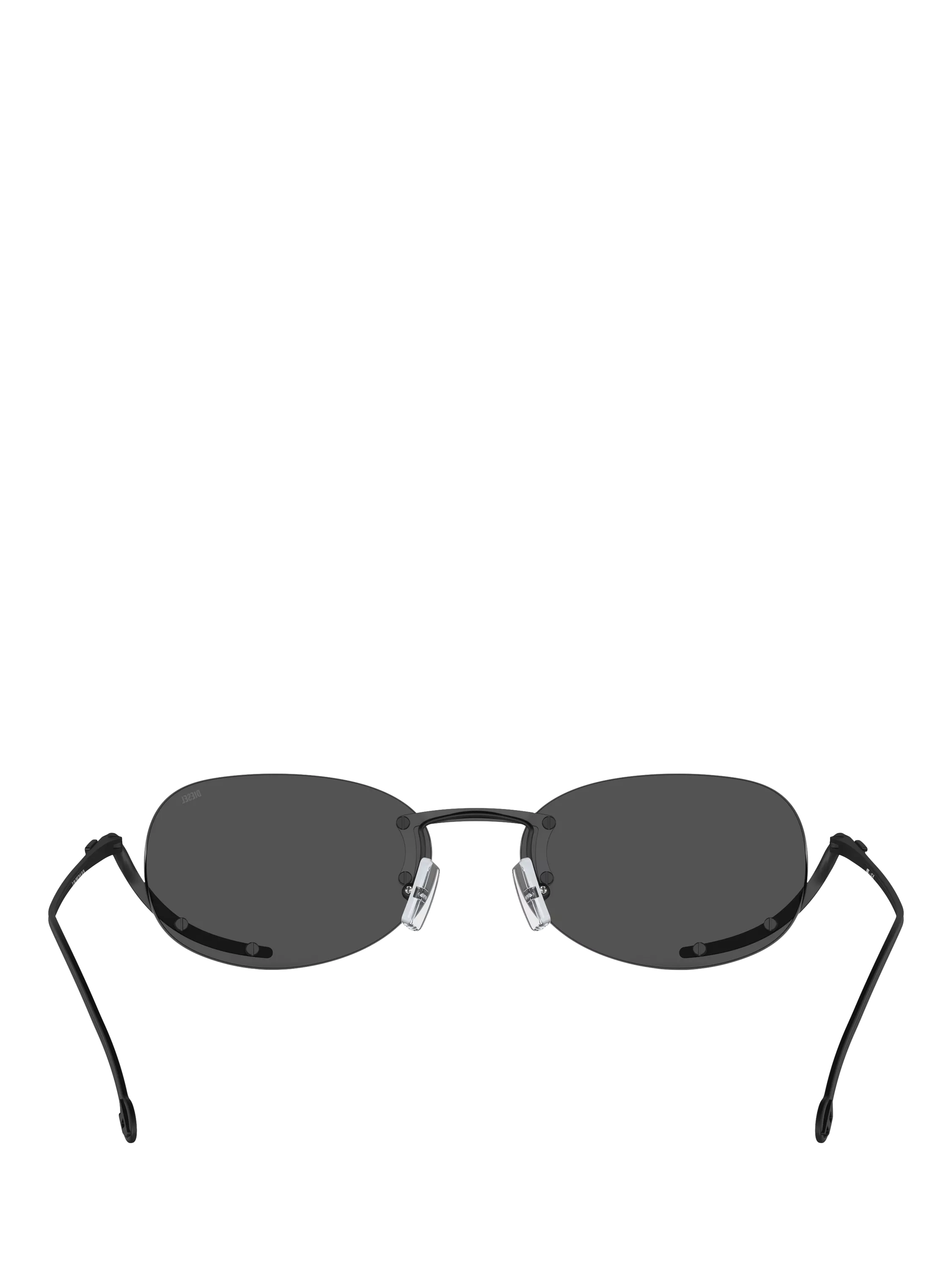 Diesel oval sunglasses black with metal frame - British product