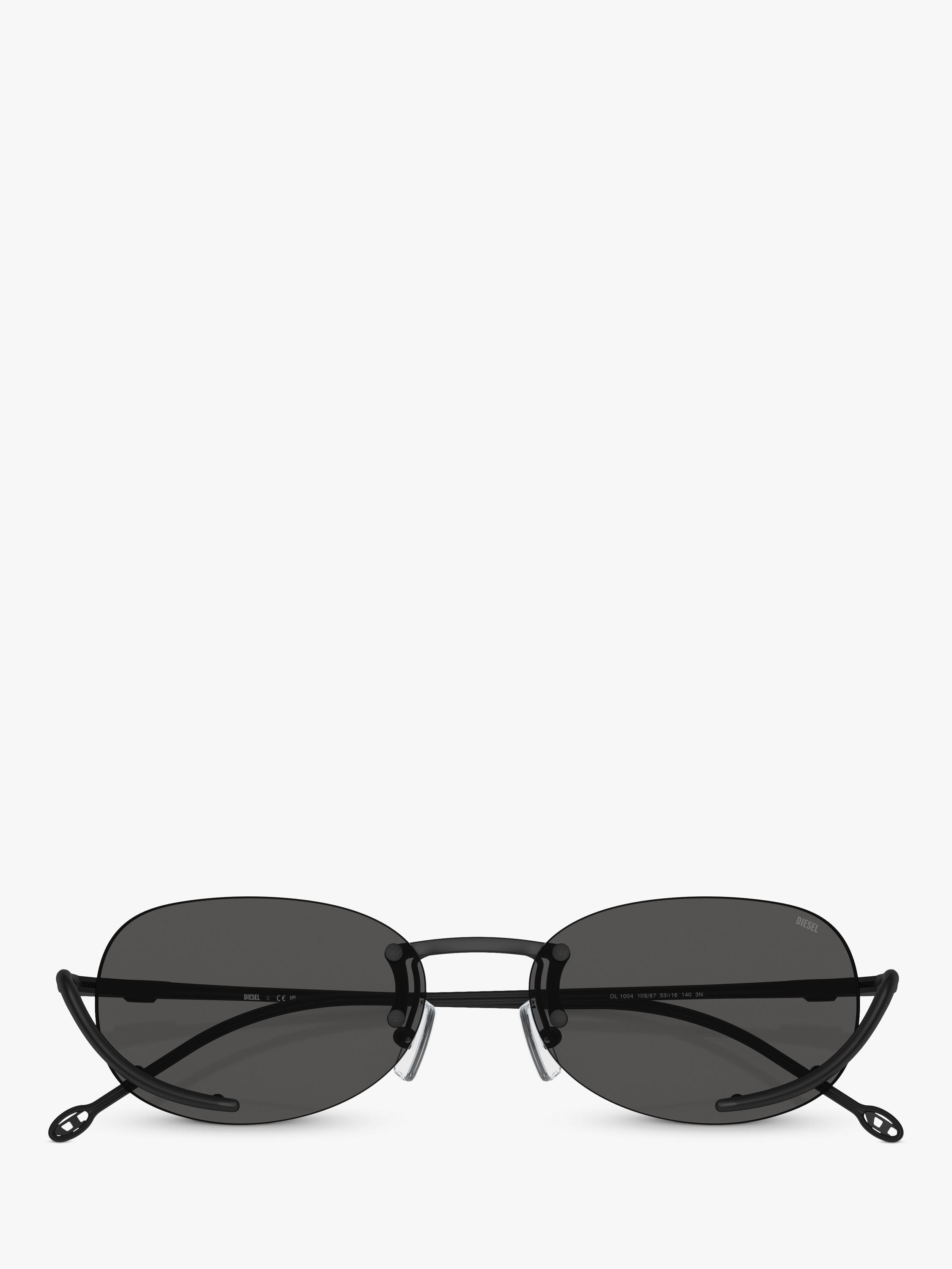 Diesel oval sunglasses black with metal frame - British product