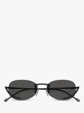 Diesel oval sunglasses black with metal frame - British product