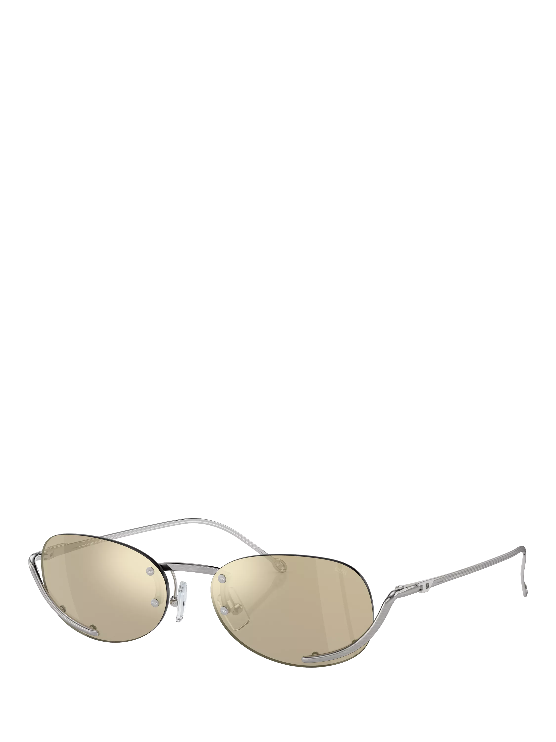 Diesel oval sunglasses in gold, imported from the UK