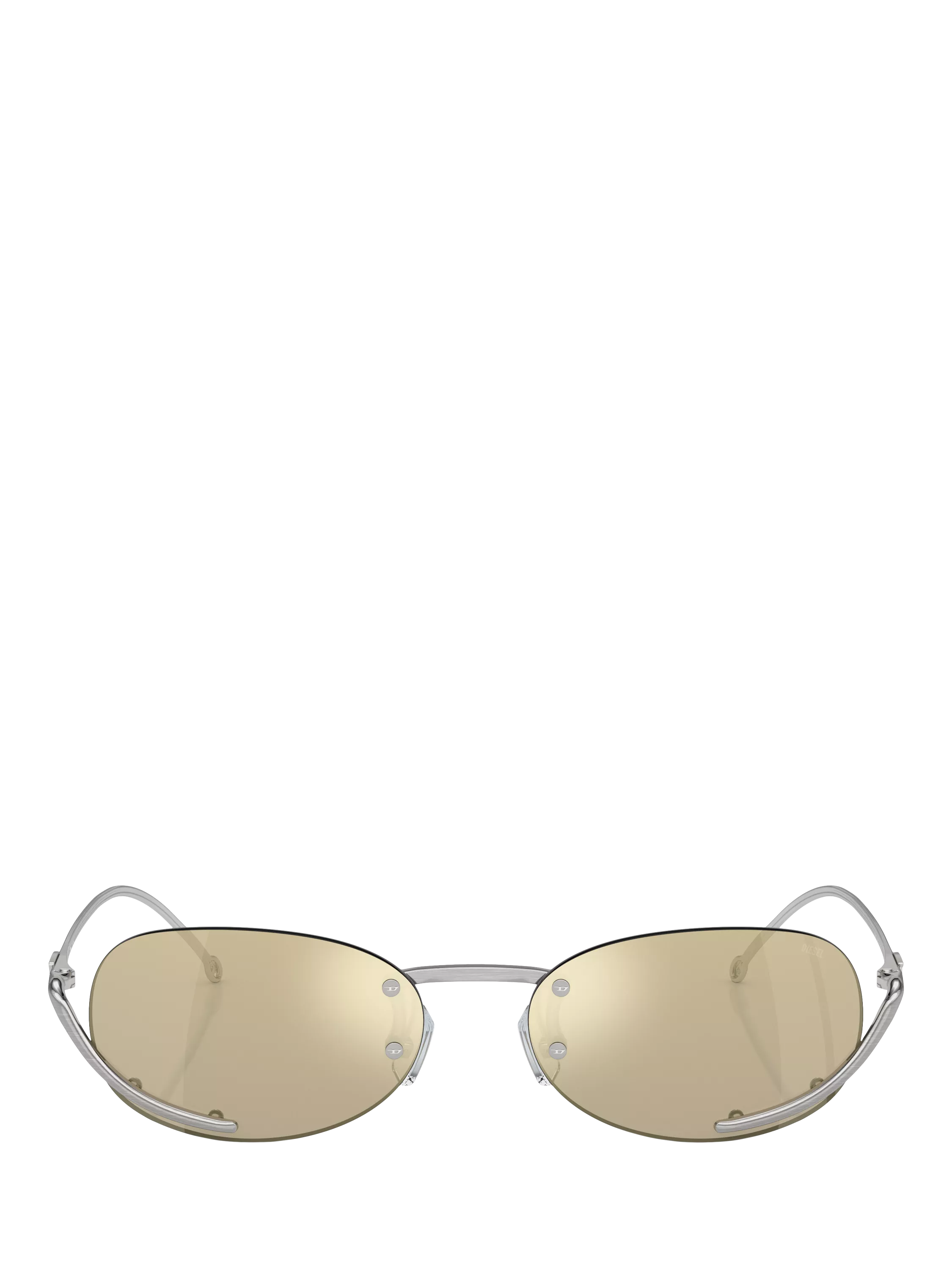 Diesel oval sunglasses in gold, imported from the UK