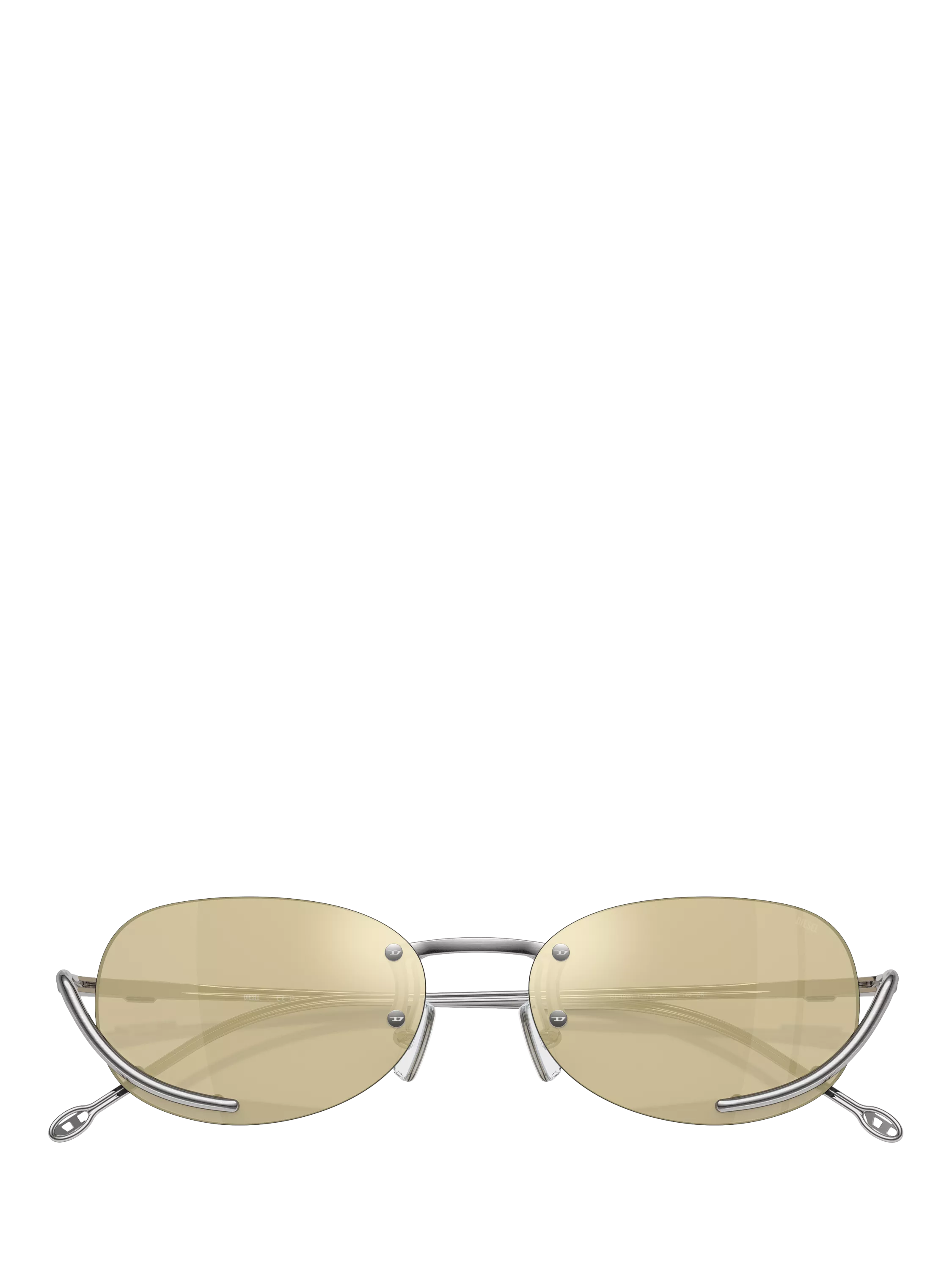 Diesel oval sunglasses in gold, imported from the UK