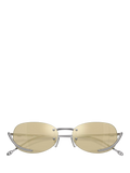 Diesel oval sunglasses in gold, imported from the UK