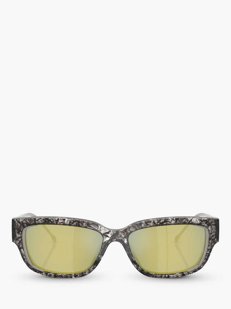 Diesel rectangular sunglasses with gradient tinted lenses and brown frame - British product