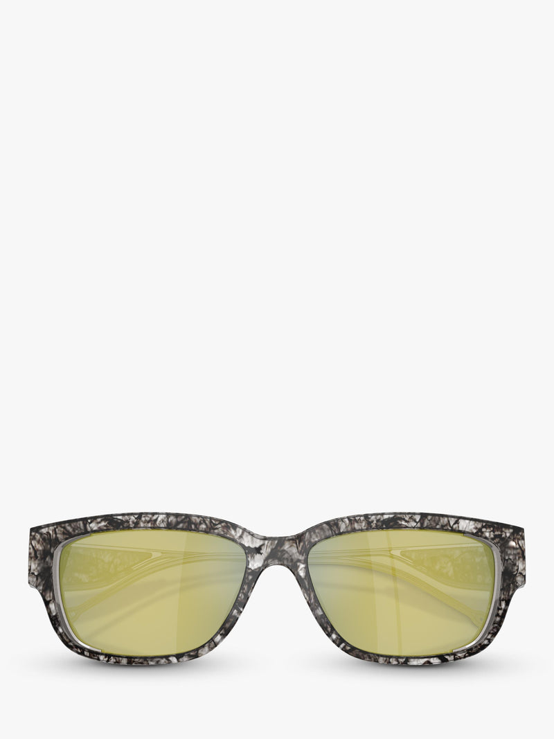 Diesel rectangular sunglasses with gradient tinted lenses and brown frame - British product