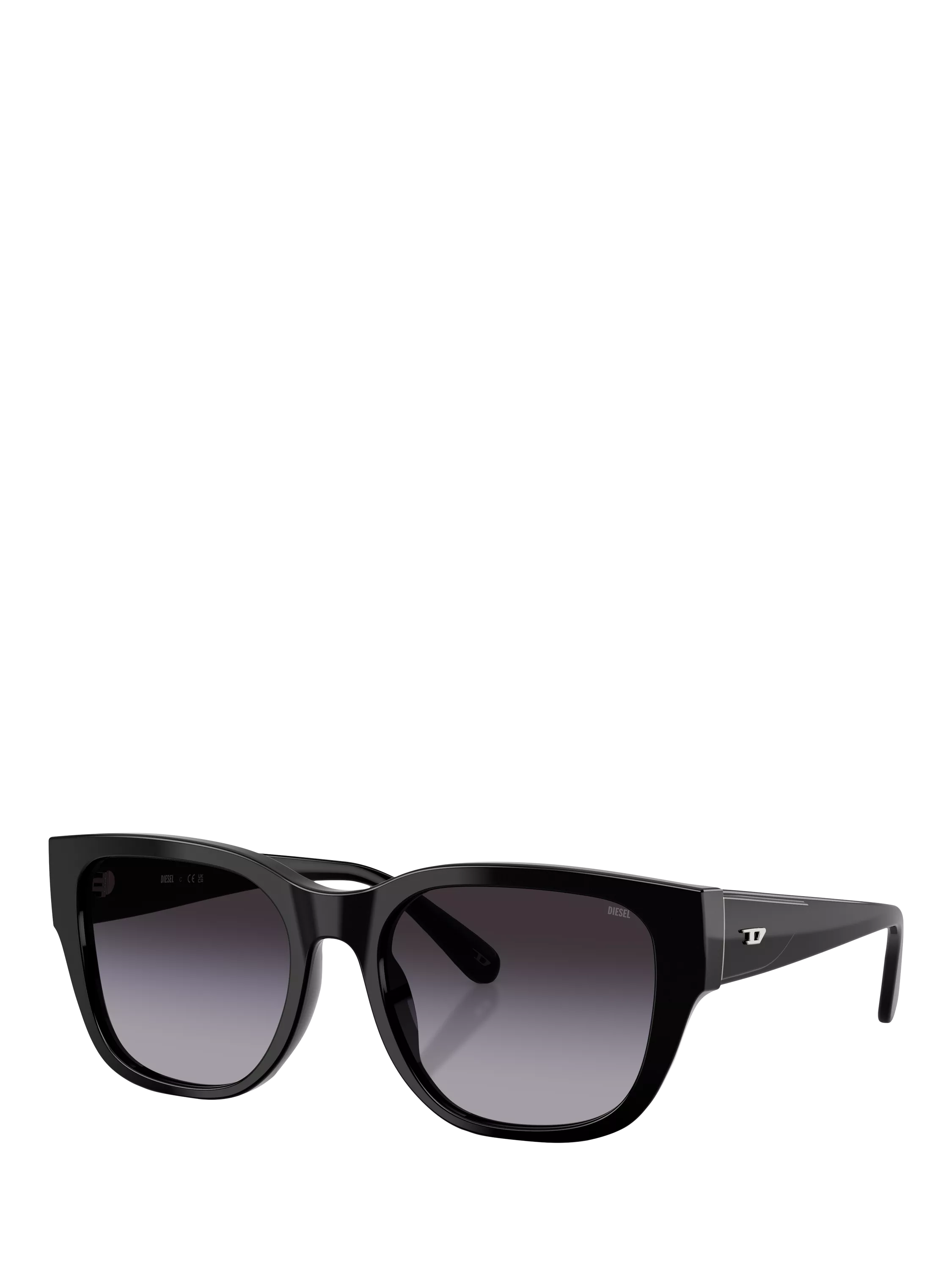 Diesel unisex square sunglasses black, imported from the UK