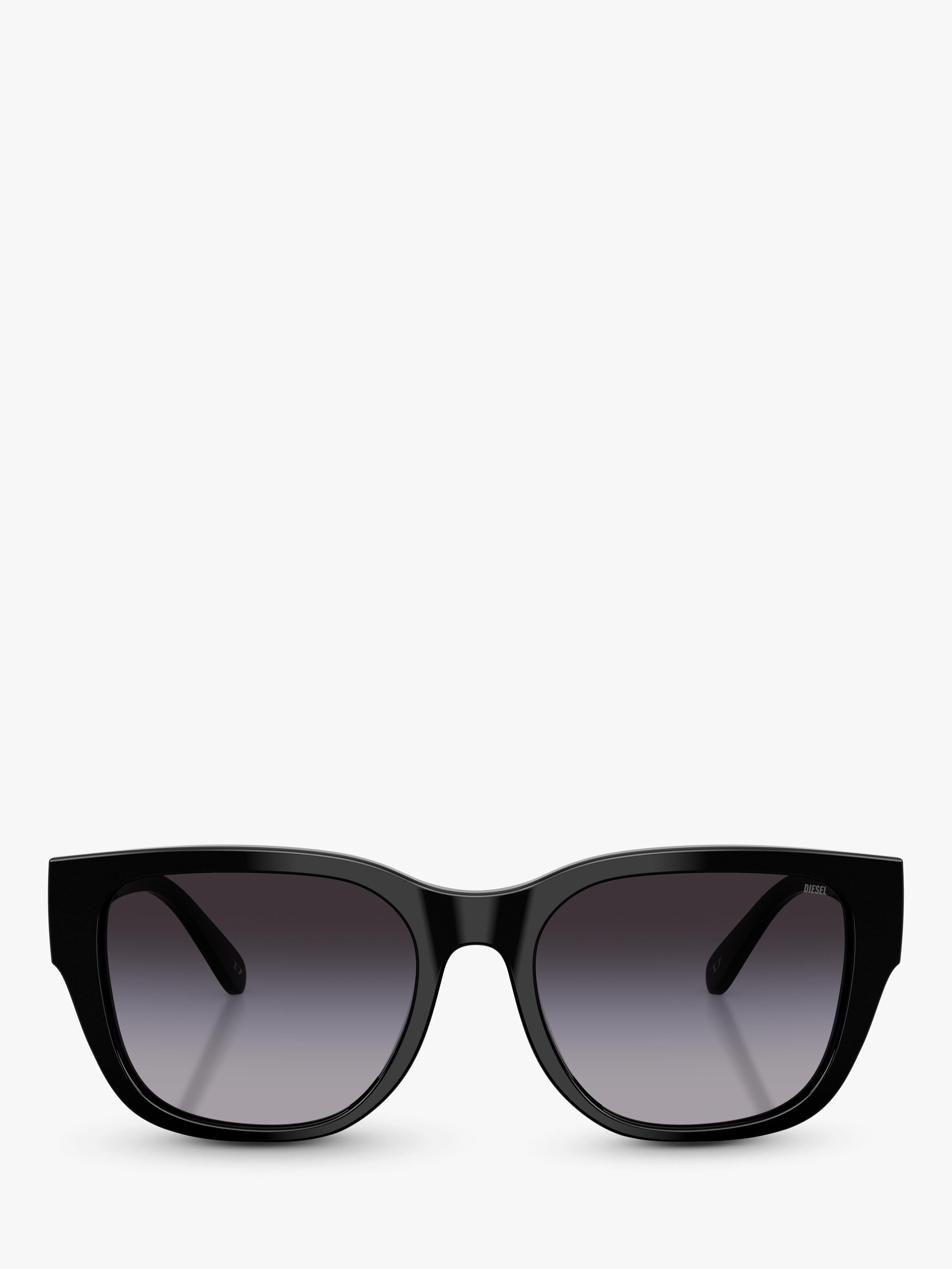 Diesel unisex square sunglasses black, imported from the UK
