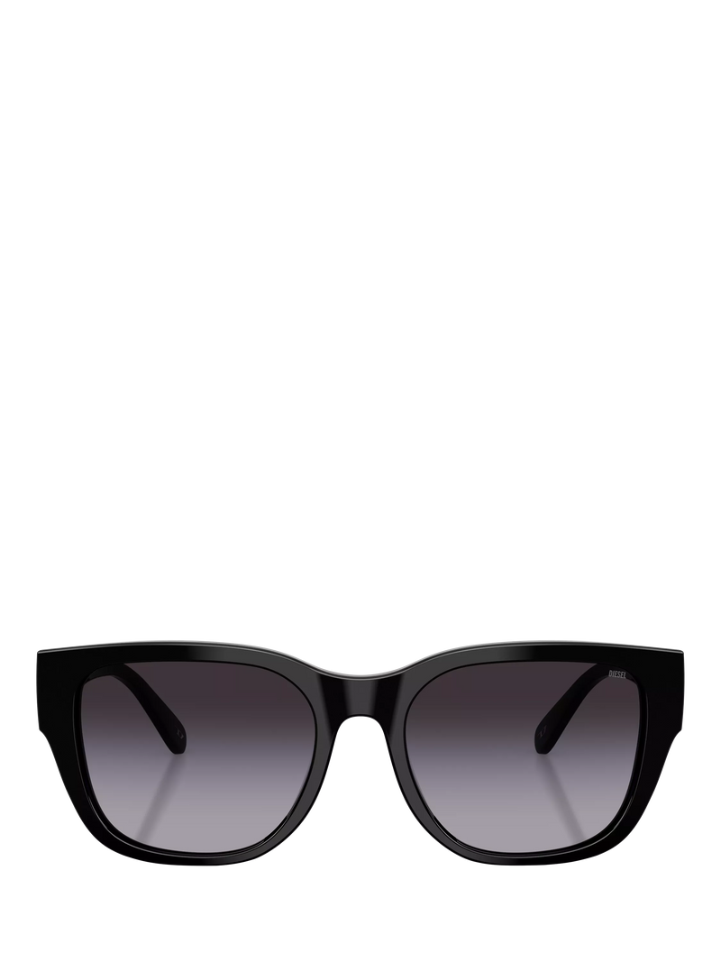 Diesel unisex square sunglasses black, imported from the UK