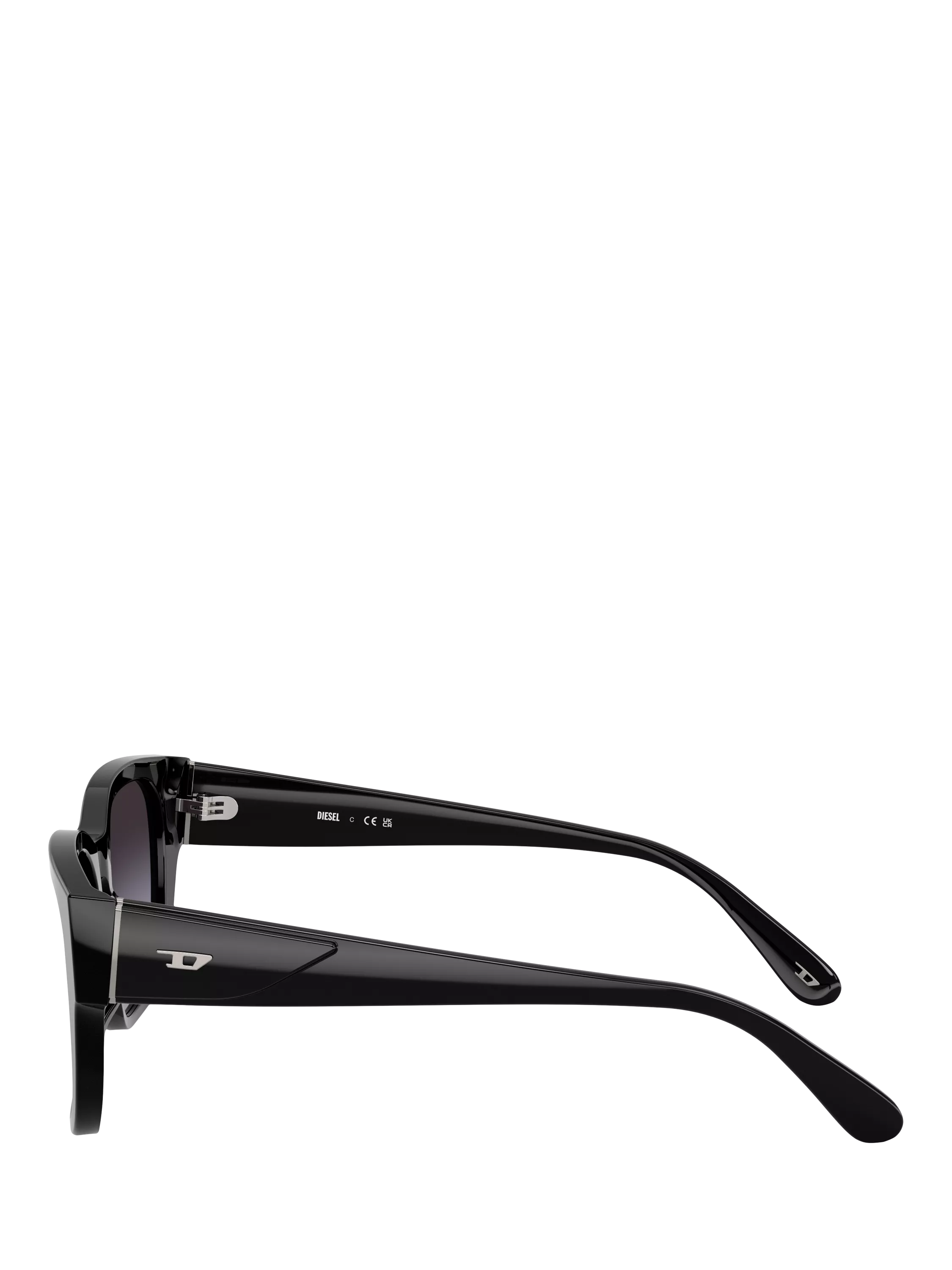 Diesel unisex square sunglasses black, imported from the UK