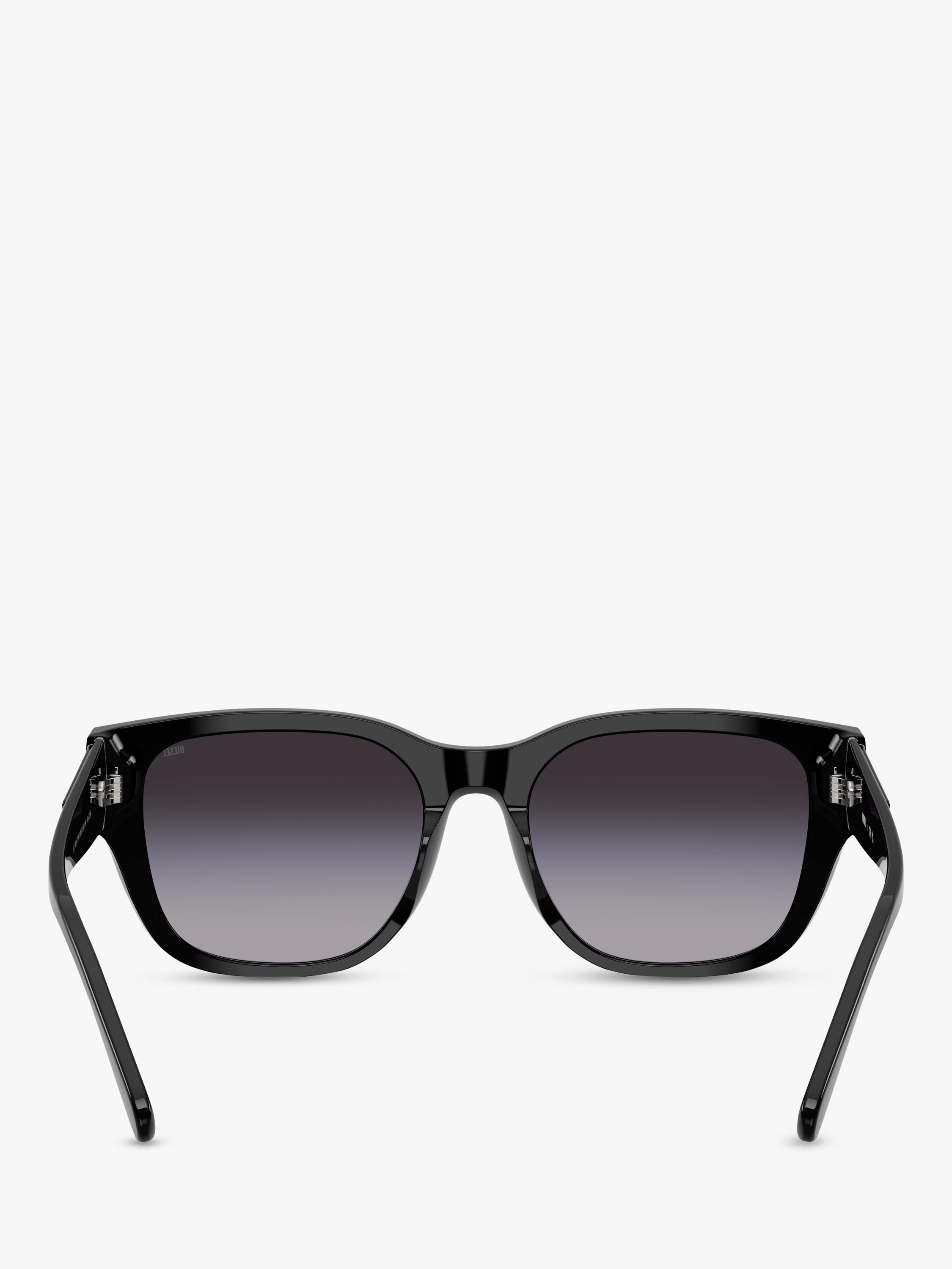 Diesel unisex square sunglasses black, imported from the UK