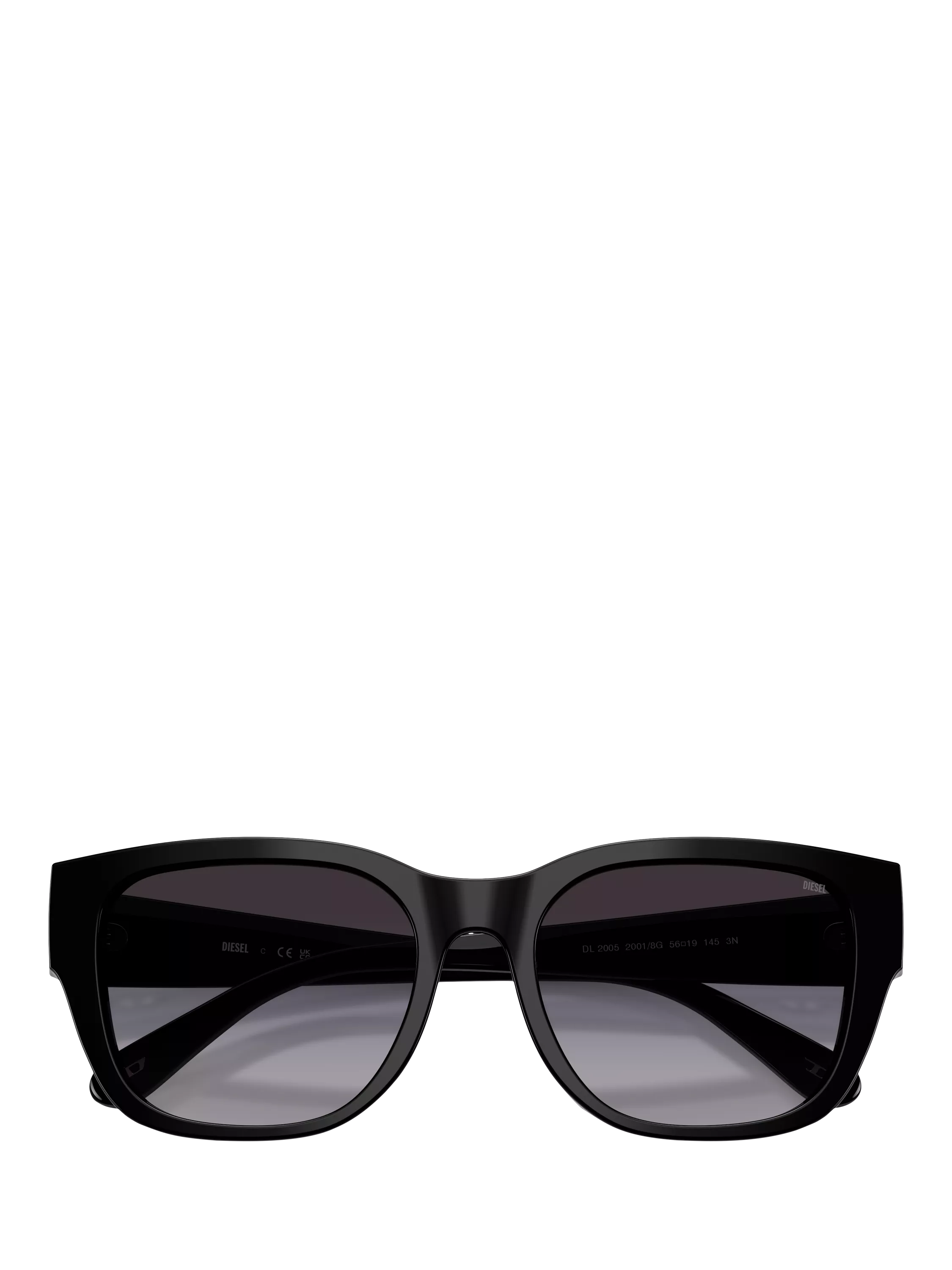 Diesel unisex square sunglasses black, imported from the UK