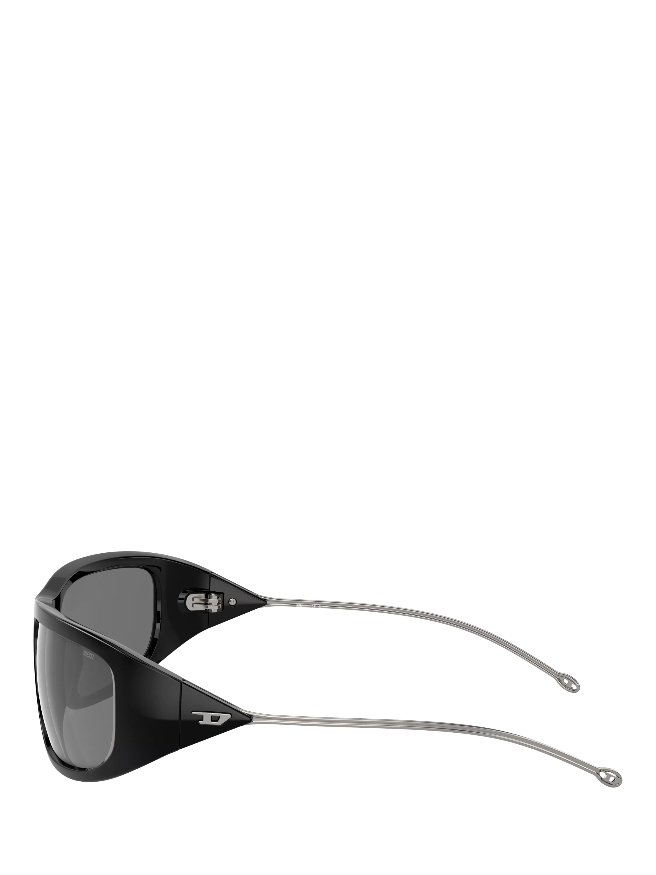 Diesel DL3001 wrap sunglasses black grey, imported from the UK