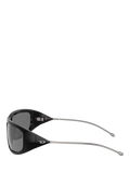 Diesel DL3001 wrap sunglasses black grey, imported from the UK
