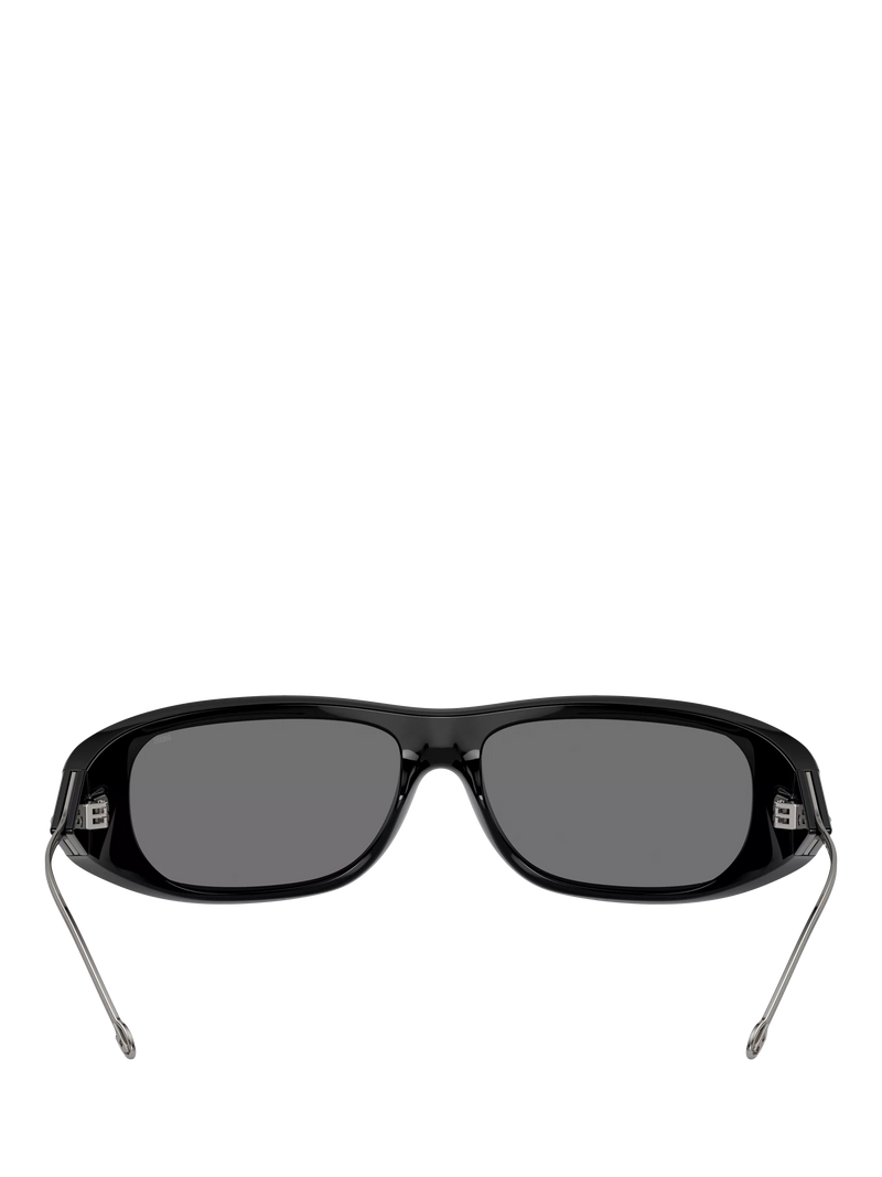 Diesel DL3001 wrap sunglasses black grey, imported from the UK