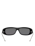 Diesel DL3001 wrap sunglasses black grey, imported from the UK