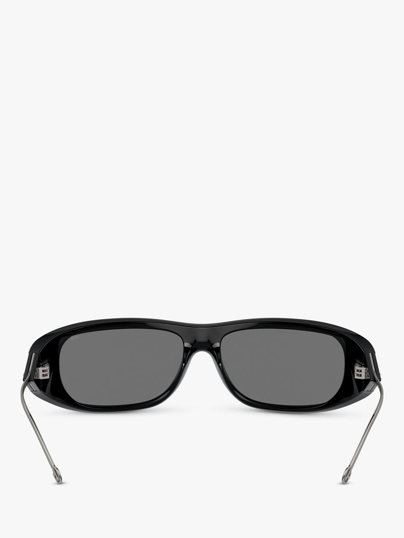 Diesel DL3001 wrap sunglasses black grey, imported from the UK