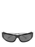 Diesel DL3001 wrap sunglasses black grey, imported from the UK