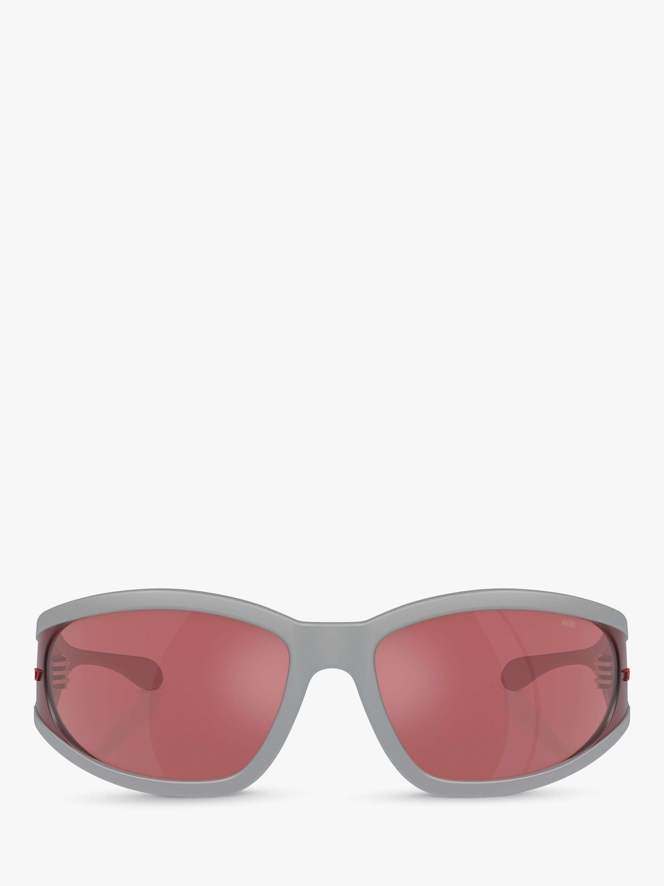 Diesel pillow sunglasses grey red, imported from the UK