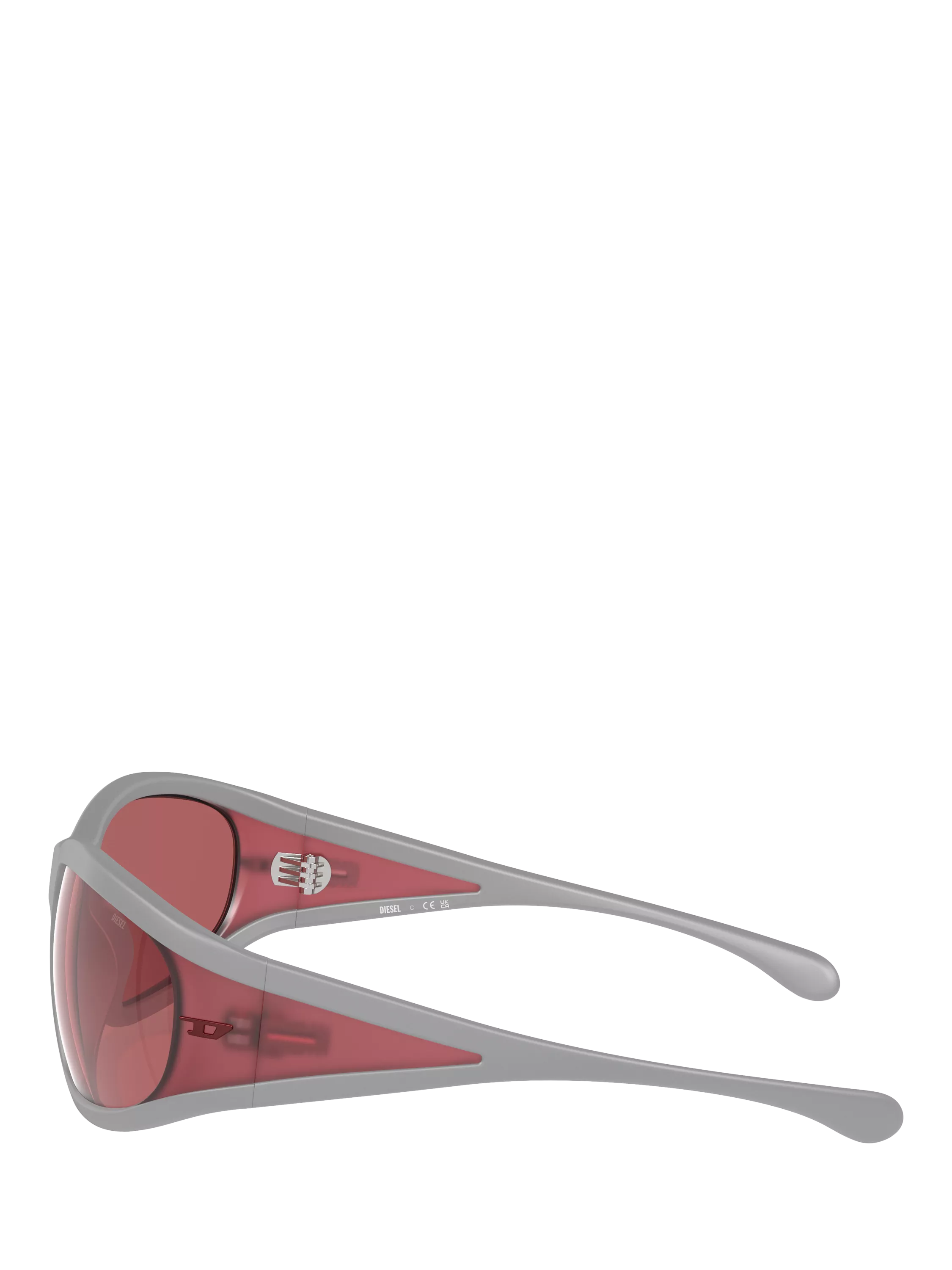 Diesel pillow sunglasses grey red, imported from the UK