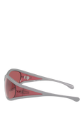 Diesel pillow sunglasses grey red, imported from the UK