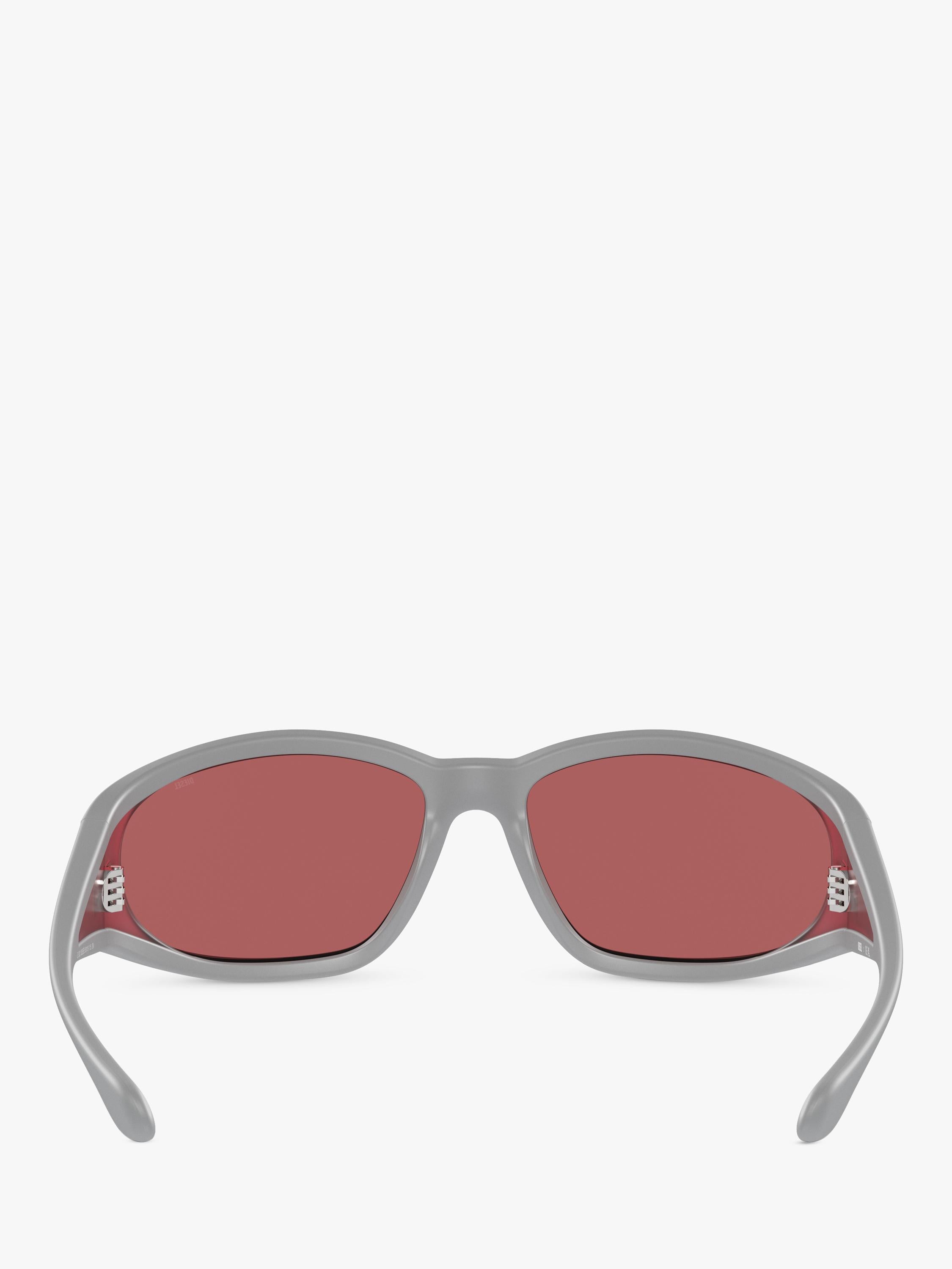 Diesel pillow sunglasses grey red, imported from the UK