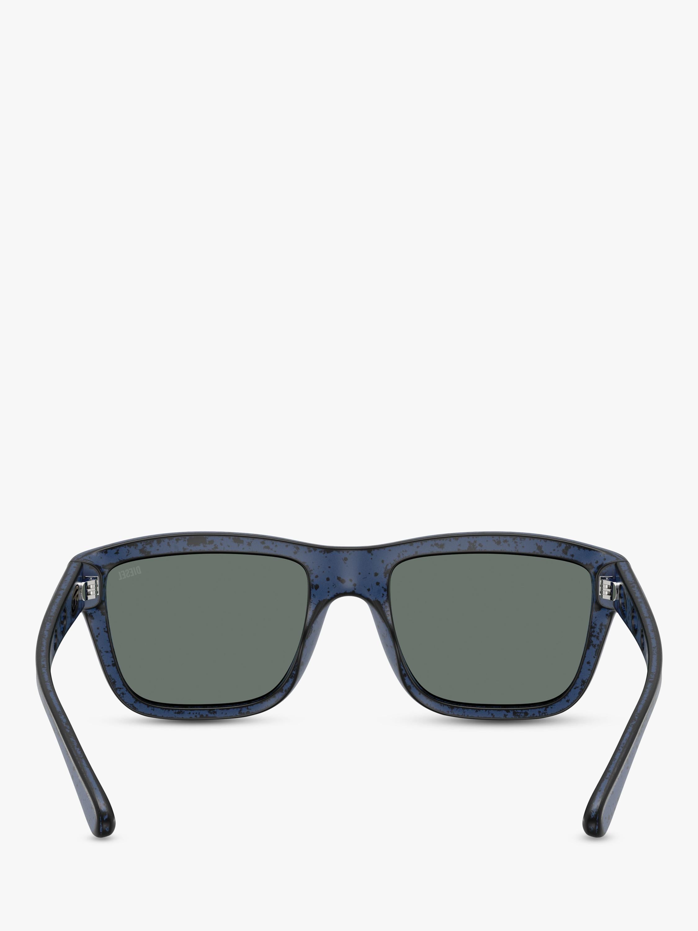 Diesel blue square sunglasses, UK version