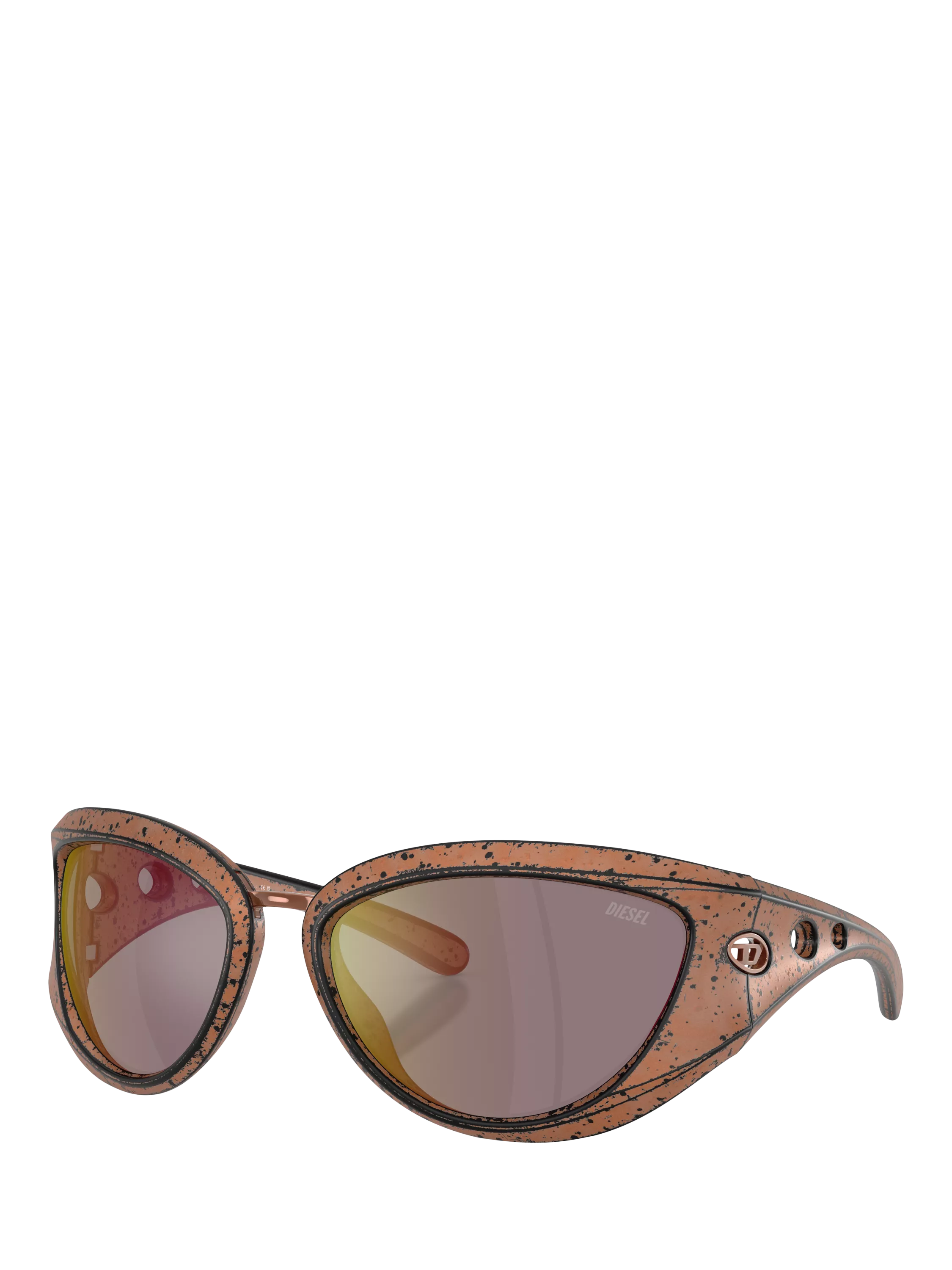 Diesel cat eye sunglasses metallic frame 61mm lens (British brand)