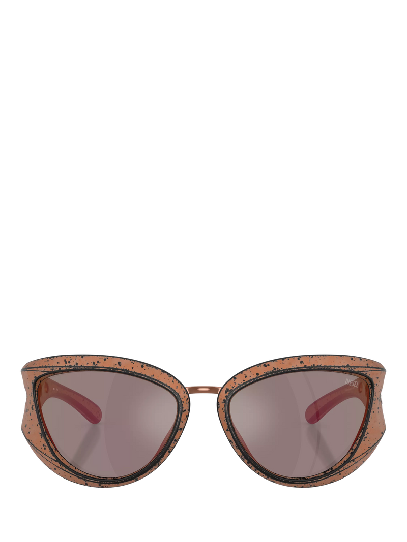 Diesel cat eye sunglasses metallic frame 61mm lens (British brand)