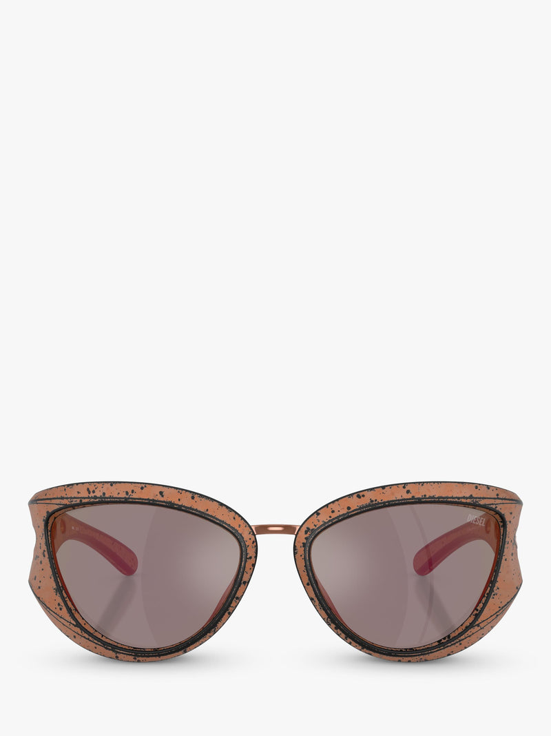 Diesel cat eye sunglasses metallic frame 61mm lens (British brand)