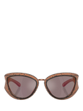 Diesel cat eye sunglasses metallic frame 61mm lens (British brand)