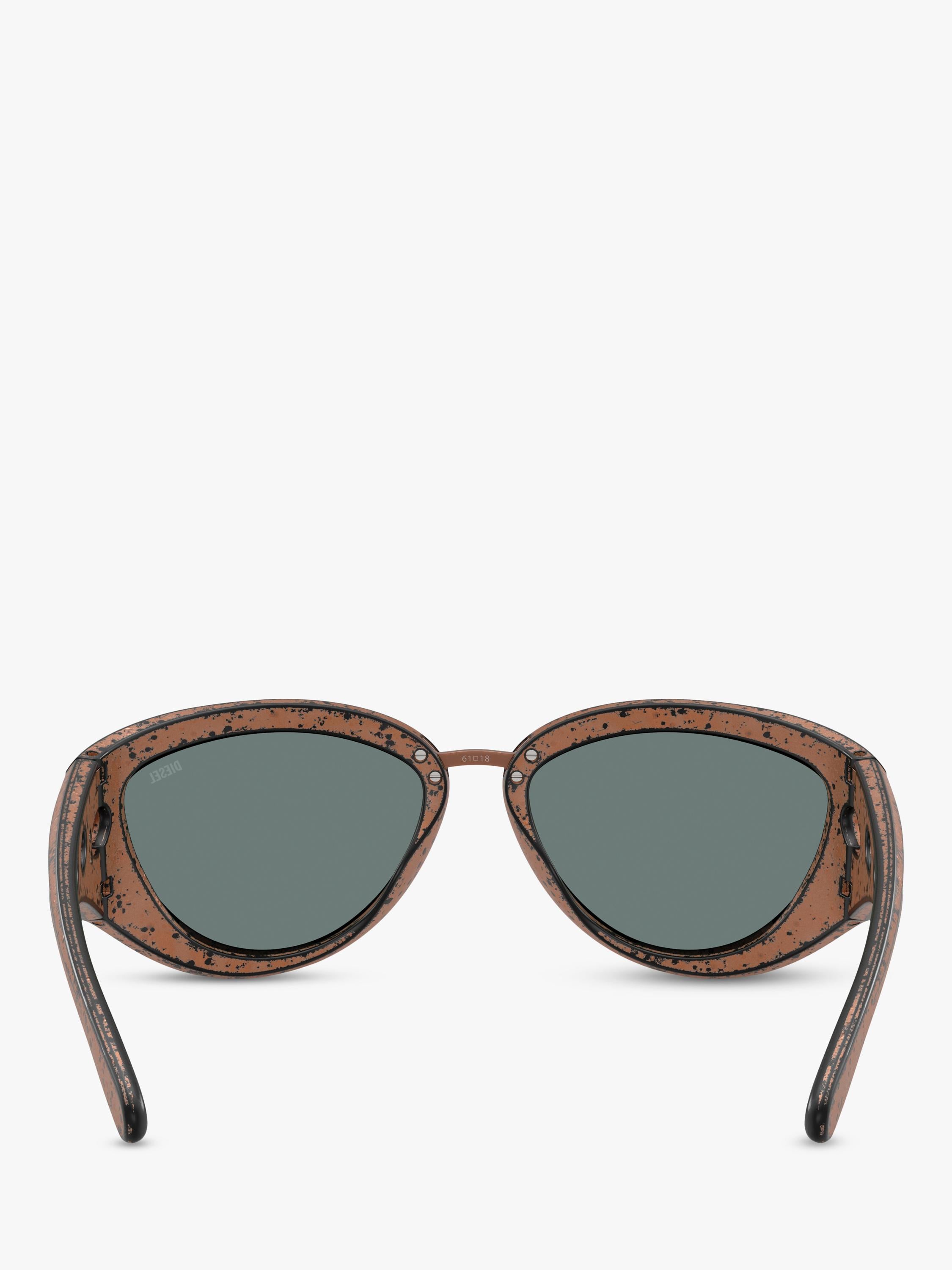 Diesel cat eye sunglasses metallic frame 61mm lens (British brand)