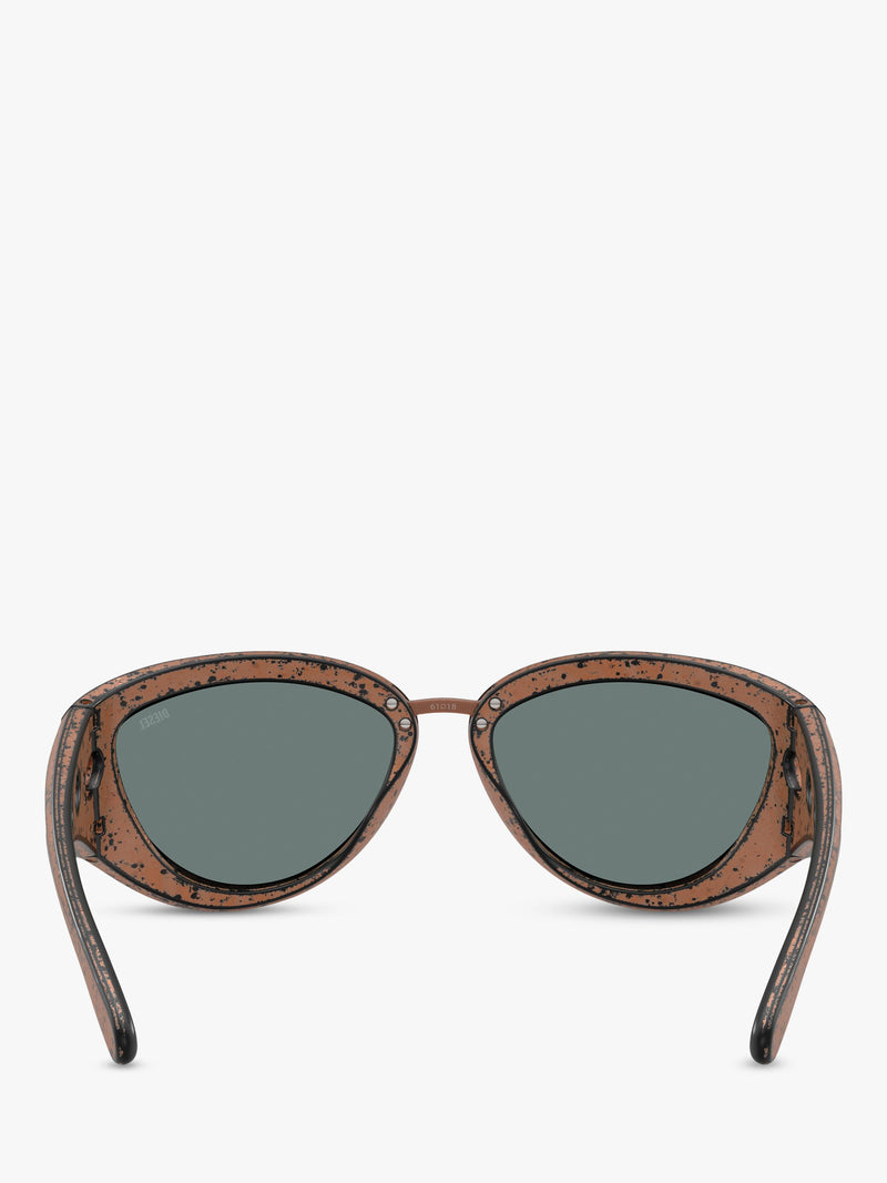 Diesel cat eye sunglasses metallic frame 61mm lens (British brand)