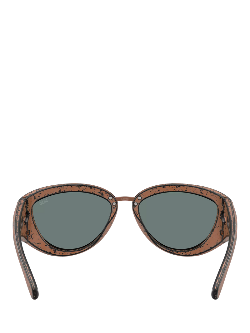 Diesel cat eye sunglasses metallic frame 61mm lens (British brand)