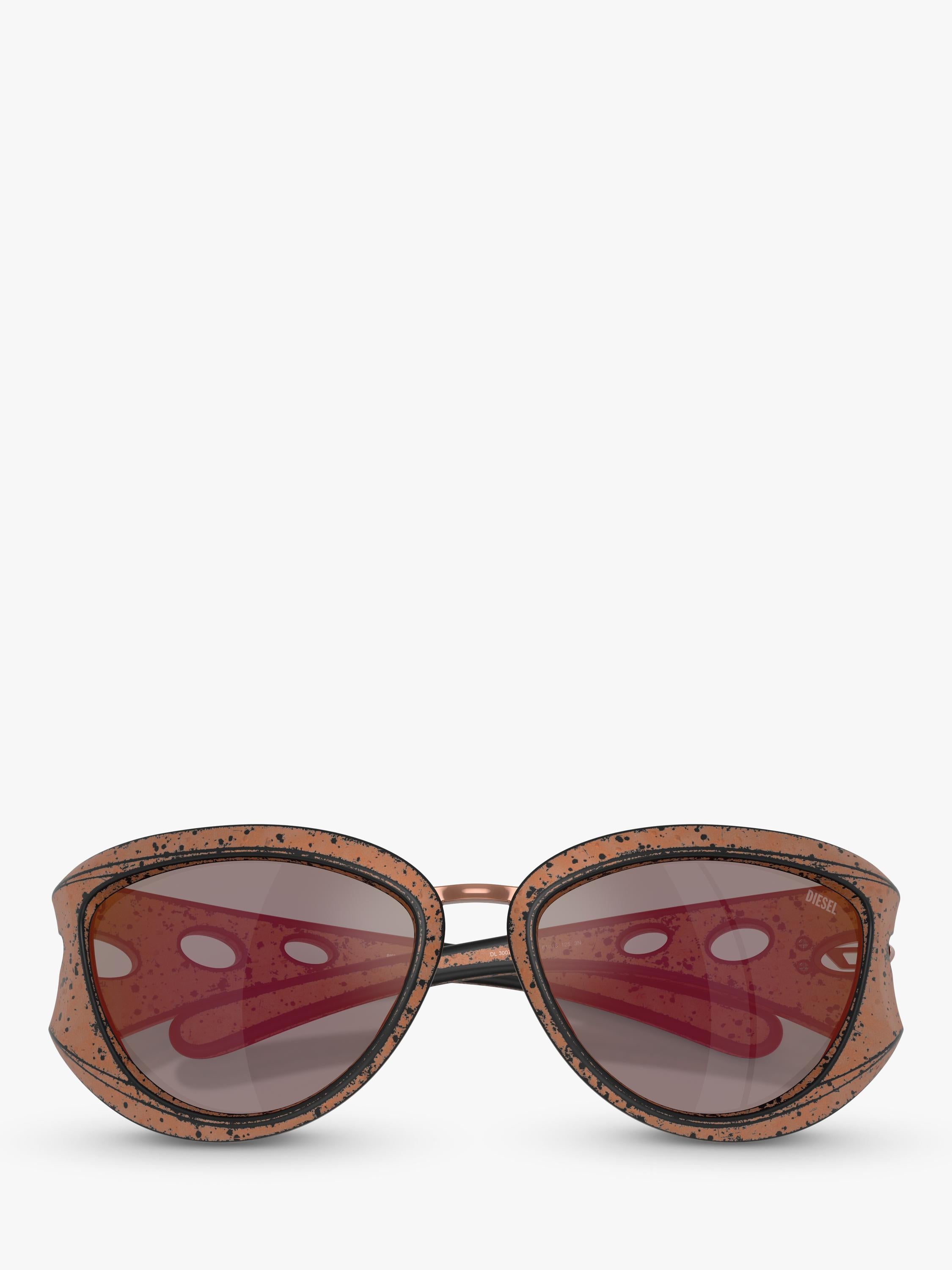 Diesel cat eye sunglasses metallic frame 61mm lens (British brand)