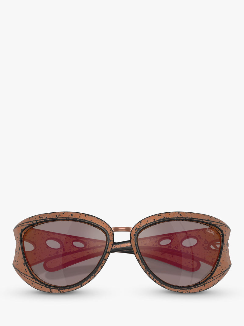 Diesel cat eye sunglasses metallic frame 61mm lens (British brand)