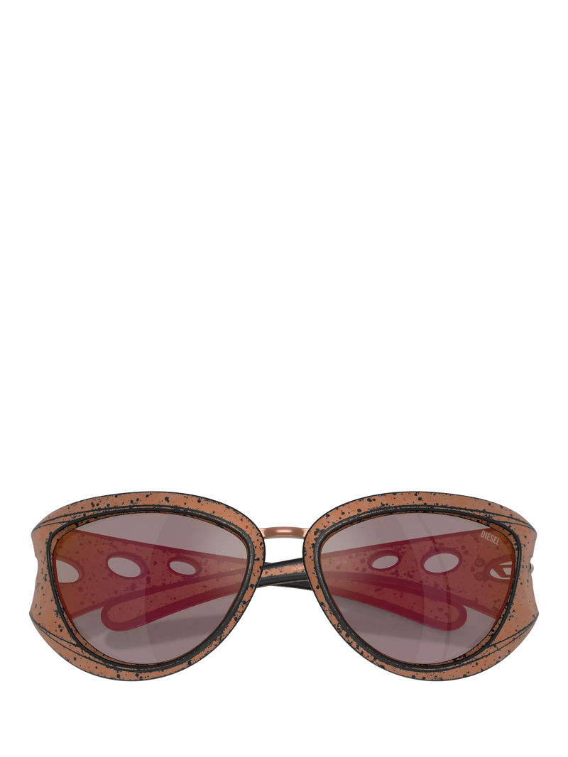 Diesel cat eye sunglasses metallic frame 61mm lens (British brand)
