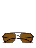 Emporio Armani square sunglasses black frame brown lens - British product