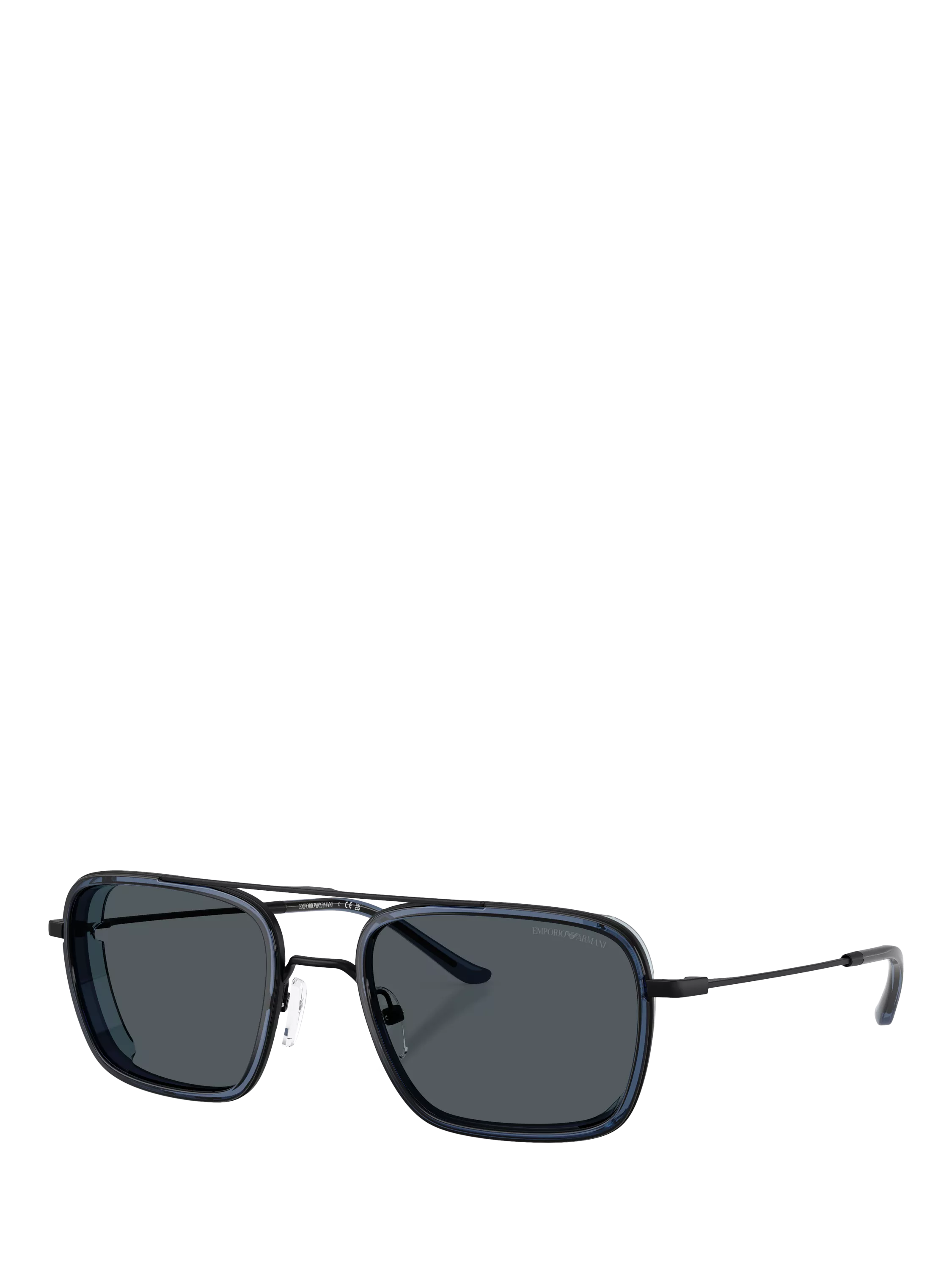 Emporio Armani square sunglasses black 54mm - British product