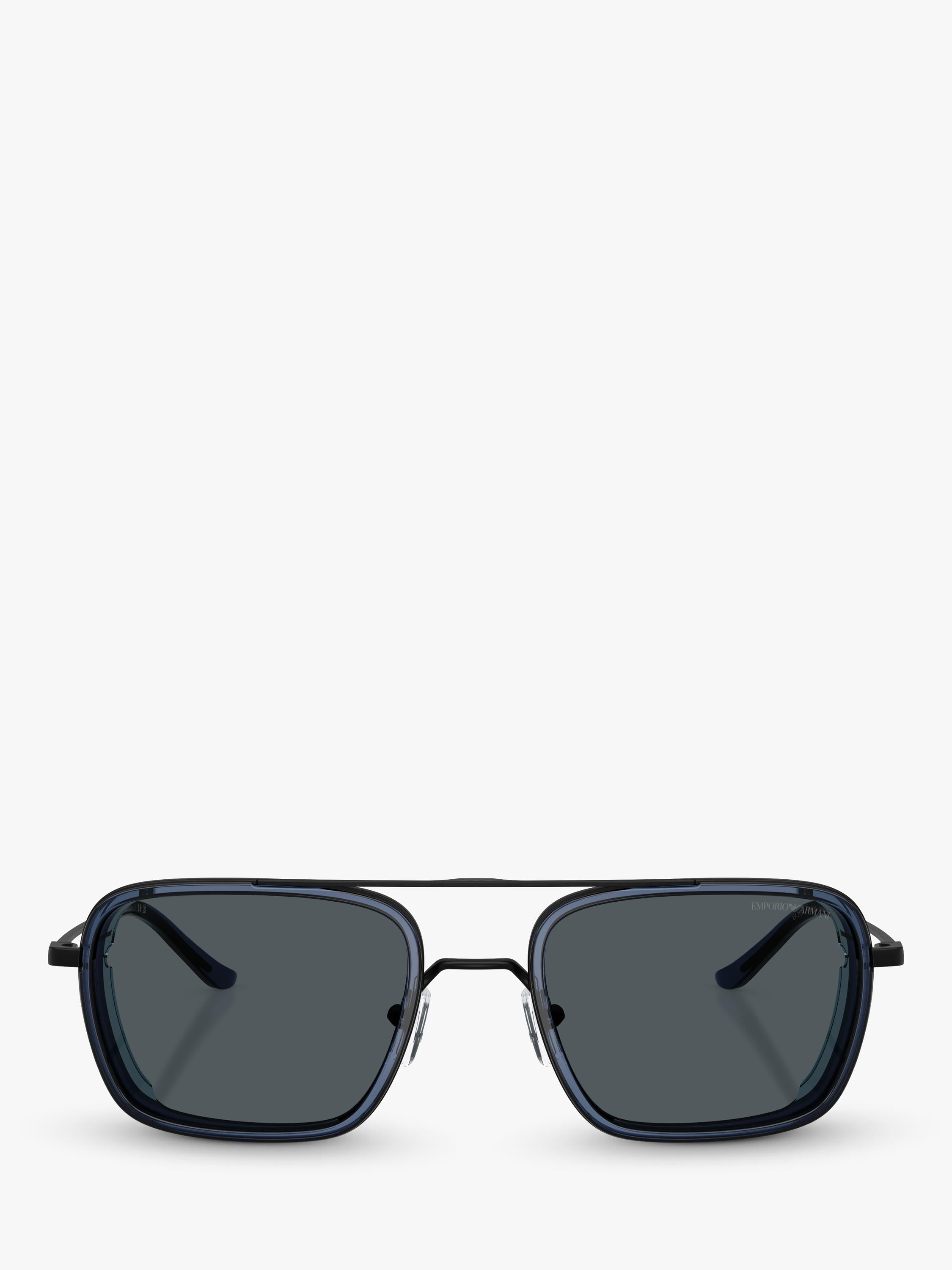 Emporio Armani square sunglasses black 54mm - British product